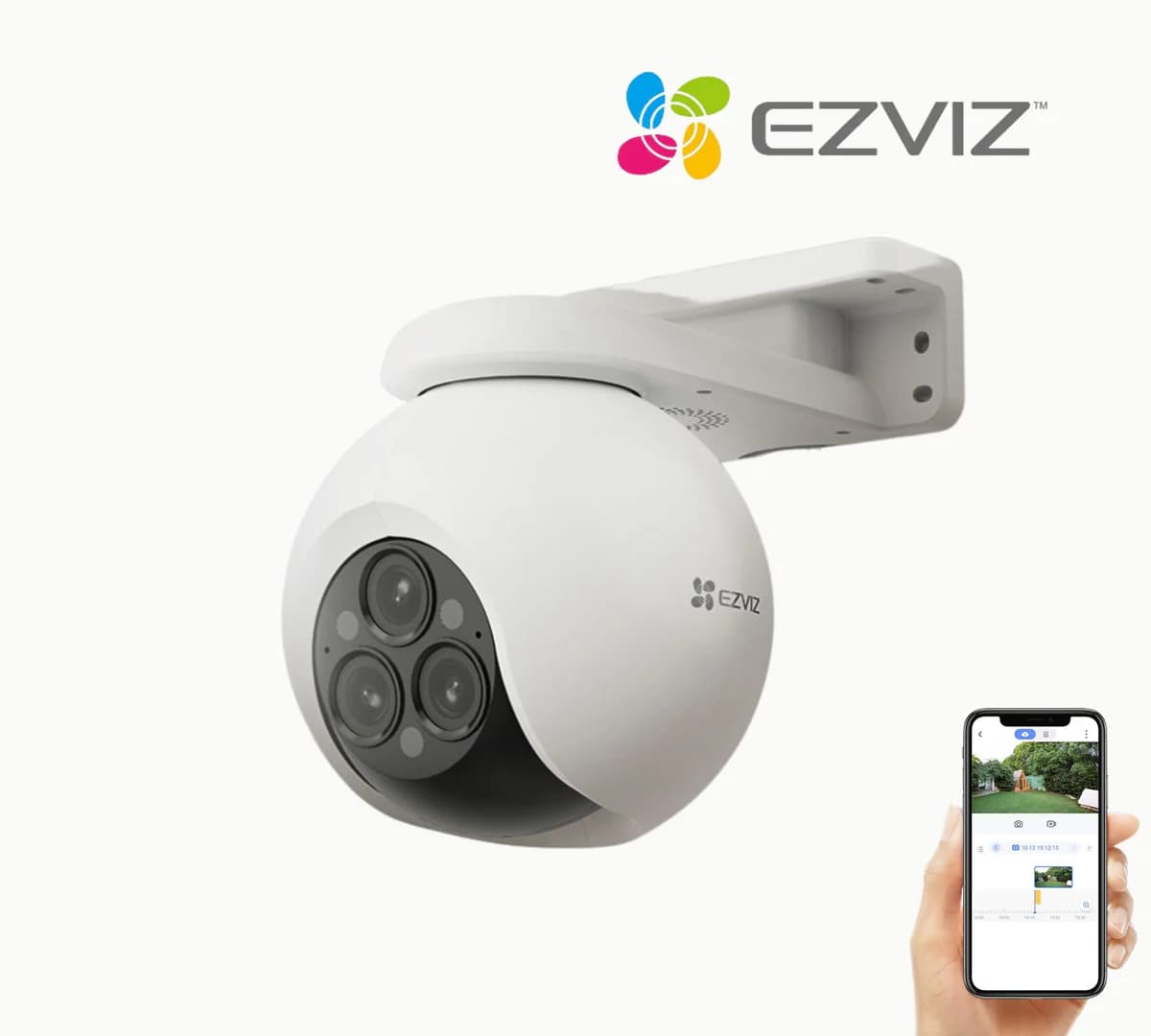 كاميرا خارجية احترافية بثلاث عدسات 2K+ من EZVIZ