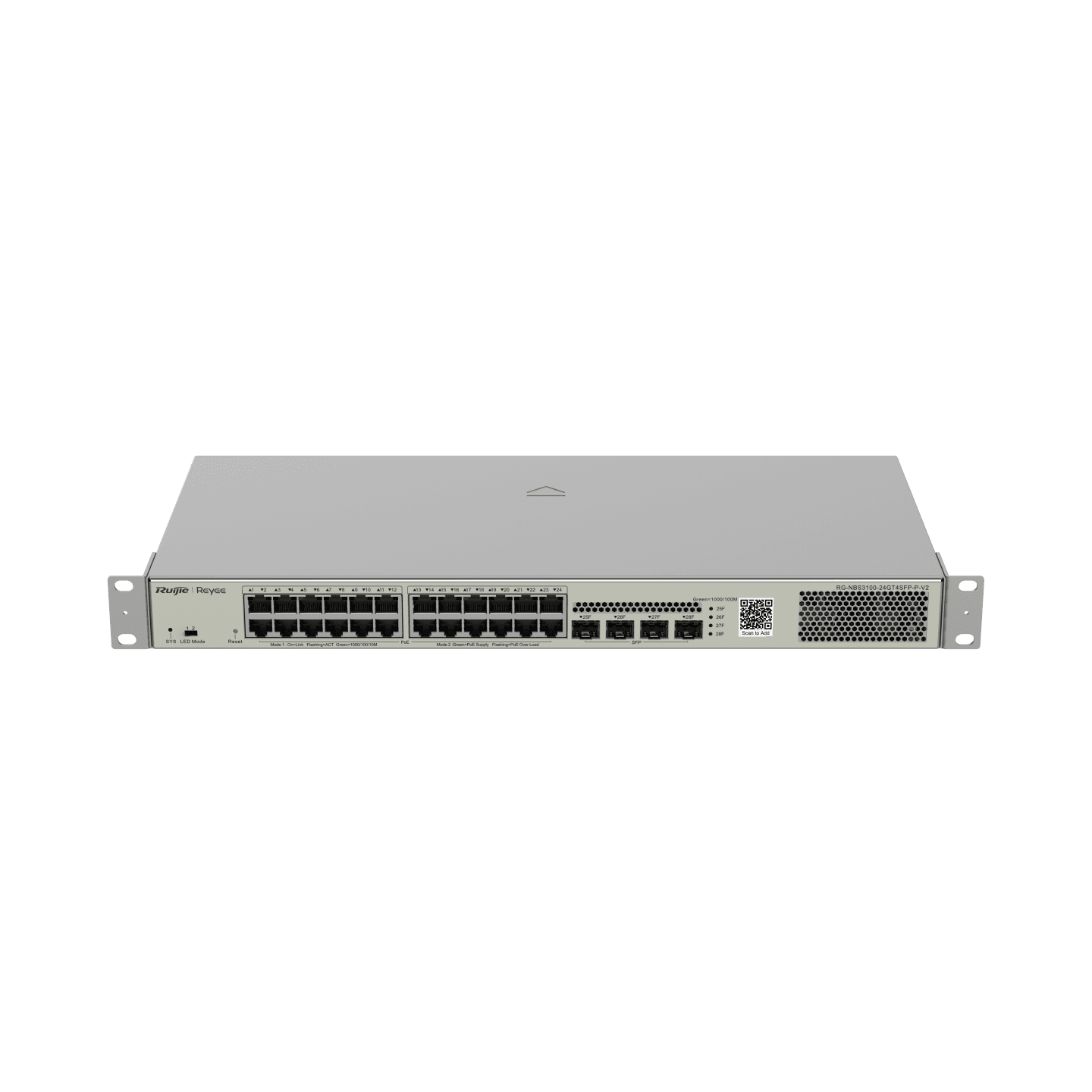 سويتش مُدار روجي RG-NBS3100-24GT4SFP-P-V2